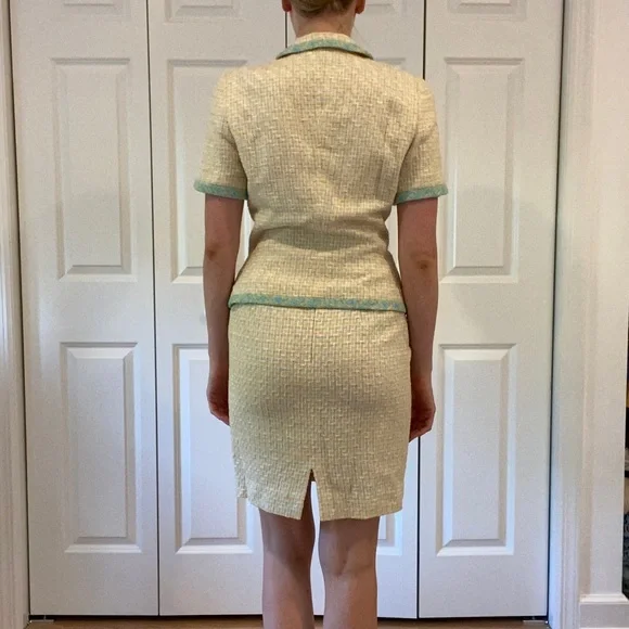 Vintage 1980s Escada Tweed Skirt Suit Co-Ord Set - Picture 4 of 16